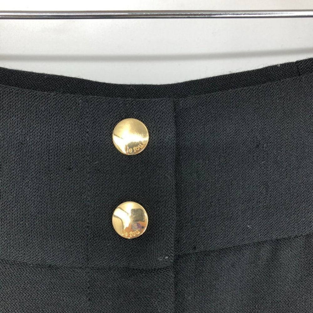 Le fou Wilfred Aritzia Black Dress Pants with Gold front buttons Size 00 - Picture 4 of 16